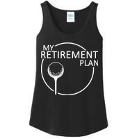 Golf Retirement Plan Funny Ladies Essential Tank