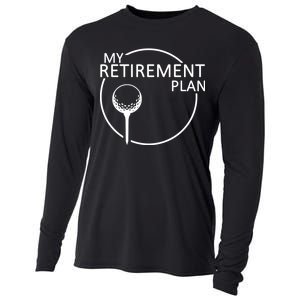 Golf Retirement Plan Funny Cooling Performance Long Sleeve Crew