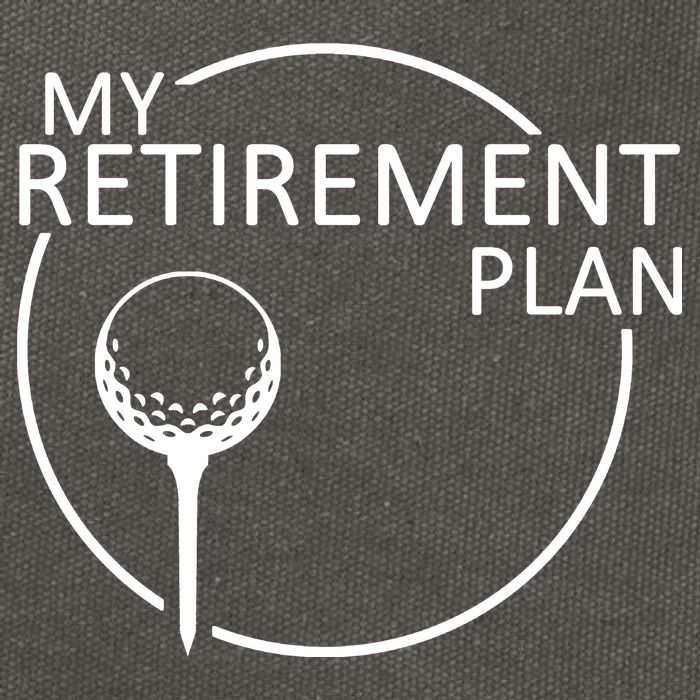 Golf Retirement Plan Funny Cotton Canvas Backpack