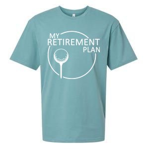 Golf Retirement Plan Funny Sueded Cloud Jersey T-Shirt