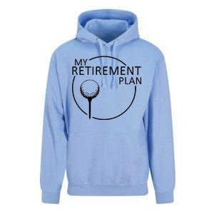 Golf Retirement Plan Funny Unisex Surf Hoodie