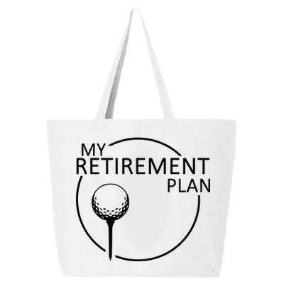 Golf Retirement Plan Funny 25L Jumbo Tote