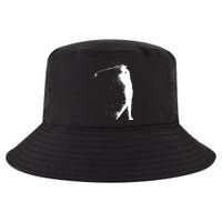 Golf Swing Splatter Golfer Logo Cool Comfort Performance Bucket Hat
