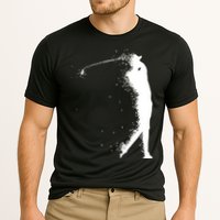 Golf Swing Splatter Golfer Logo Cooling Performance Crew T-Shirt