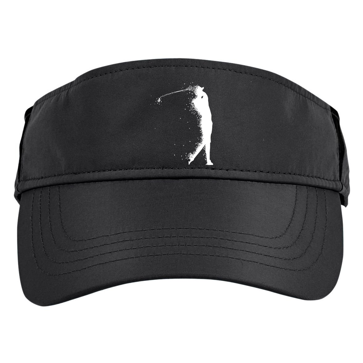 Golf Swing Splatter Golfer Logo Adult Drive Performance Visor