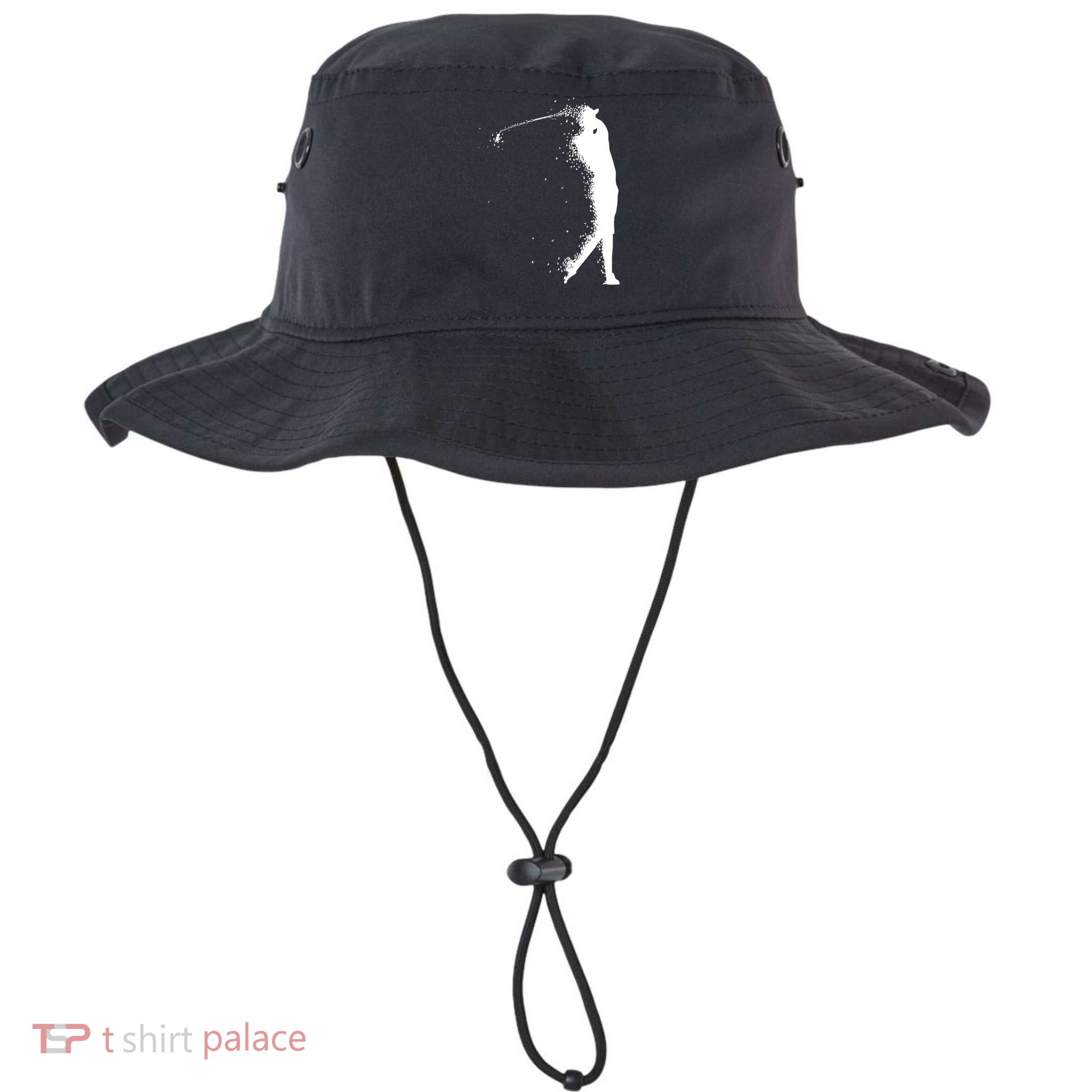 Golf Swing Splatter Golfer Logo Bucket Hat
