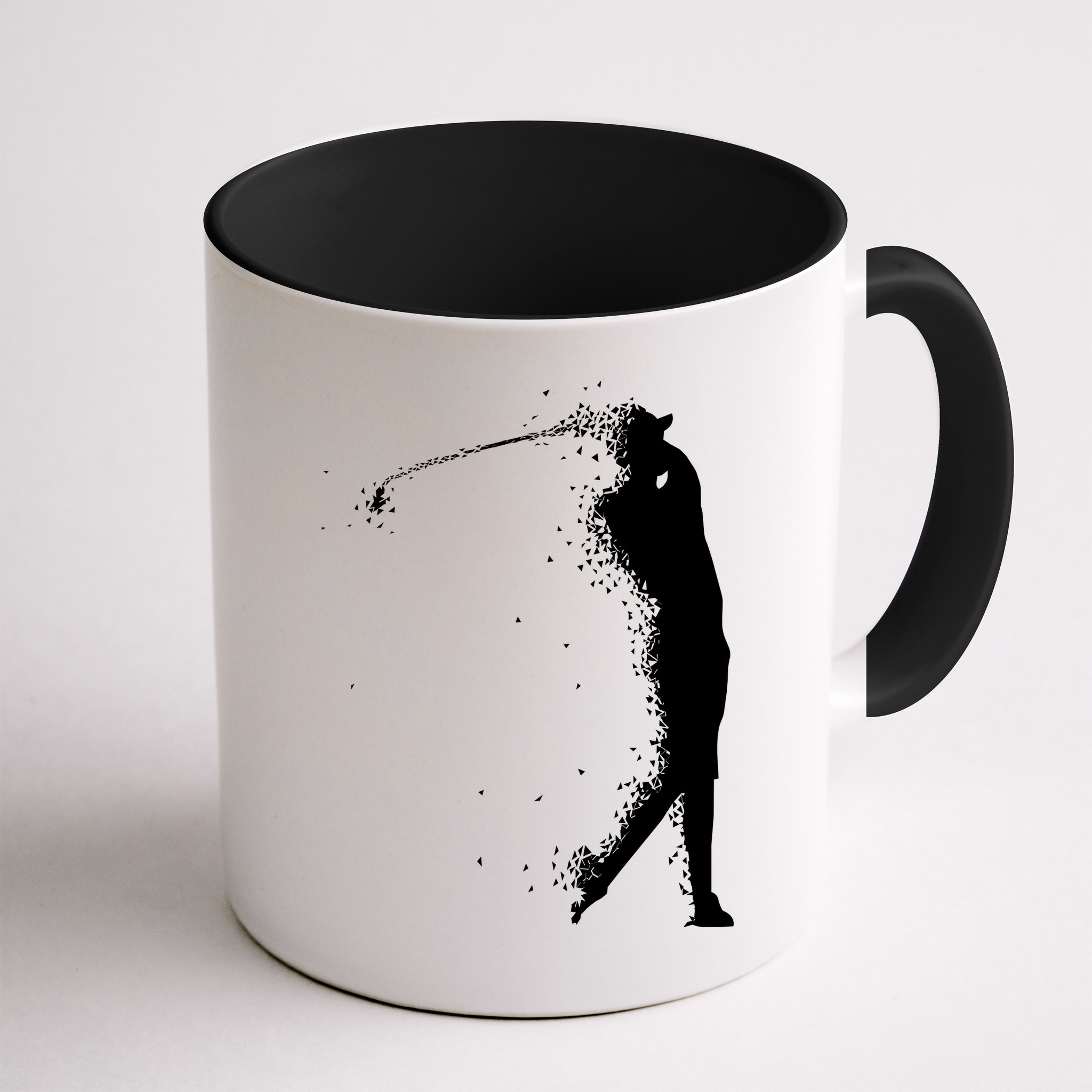 Golf Swing Splatter Golfer Logo Mug