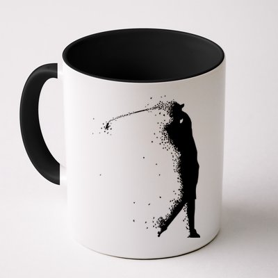 Golf Swing Splatter Golfer Logo Mug