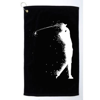 Golf Swing Splatter Golfer Logo Golf Towel