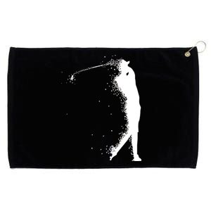 Golf Swing Splatter Golfer Logo Grommeted Golf Towel