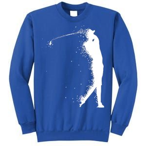 Golf Swing Splatter Golfer Logo Sweatshirt