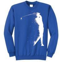 Golf Swing Splatter Golfer Logo Sweatshirt