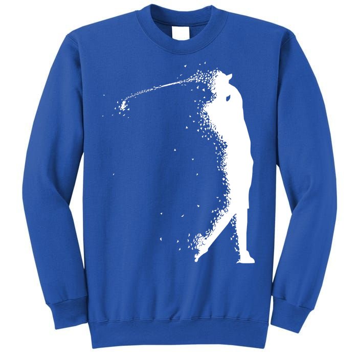 Golf Swing Splatter Golfer Logo Sweatshirt