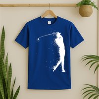 Golf Swing Splatter Golfer Logo T-Shirt