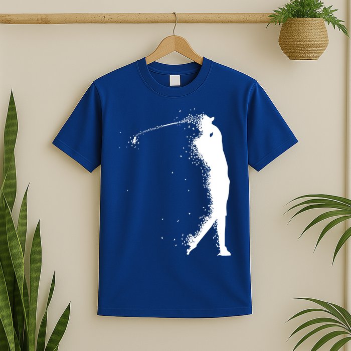 Golf Swing Splatter Golfer Logo T-Shirt