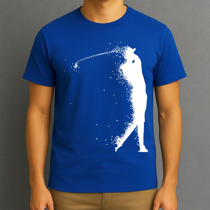 Golf Swing Splatter Golfer Logo T-Shirt
