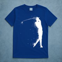 Golf Swing Splatter Golfer Logo T-Shirt
