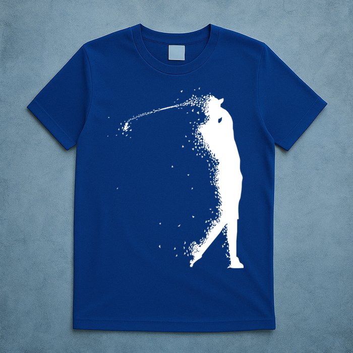 Golf Swing Splatter Golfer Logo T-Shirt