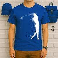 Golf Swing Splatter Golfer Logo T-Shirt