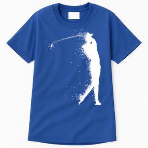 Golf Swing Splatter Golfer Logo Tall T-Shirt