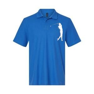 Golf Swing Splatter Golfer Logo Softstyle Adult Sport Polo