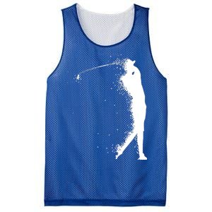 Golf Swing Splatter Golfer Logo Mesh Reversible Basketball Jersey Tank