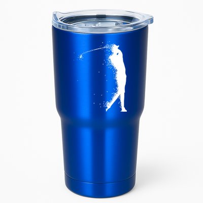 Golf Swing Splatter Golfer Logo Tumbler