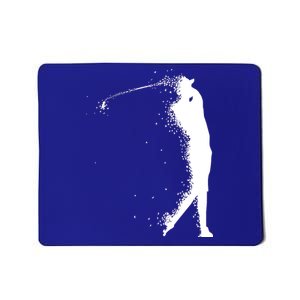 Golf Swing Splatter Golfer Logo Mousepad