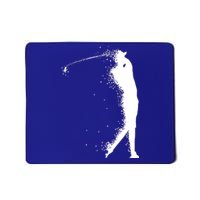 Golf Swing Splatter Golfer Logo Mousepad