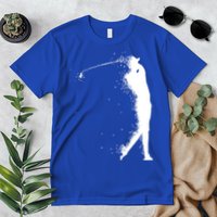 Golf Swing Splatter Golfer Logo Premium T-Shirt