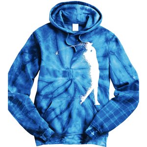 Golf Swing Splatter Golfer Logo Tie Dye Hoodie