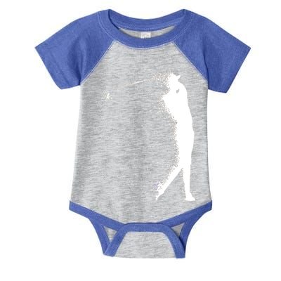 Golf Swing Splatter Golfer Logo Infant Baby Jersey Bodysuit