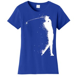 Golf Swing Splatter Golfer Logo Women's T-Shirt