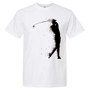 Golf Swing Splatter Golfer Logo Garment-Dyed Heavyweight T-Shirt