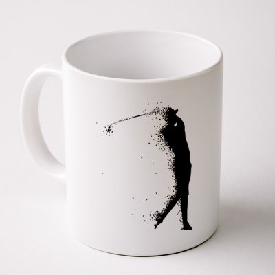 Golf Swing Splatter Golfer Logo Coffee Mug