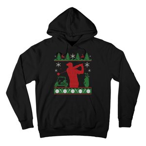 Golf Ugly Christmas Sweater Hoodie