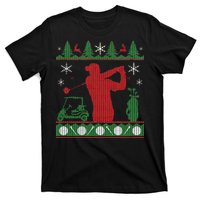 Golf Ugly Christmas Sweater T-Shirt