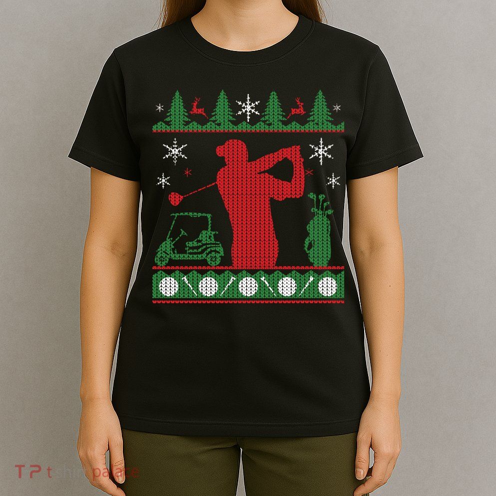 Golf Ugly Christmas Sweater T-Shirt