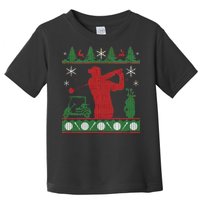 Golf Ugly Christmas Sweater Toddler T-Shirt