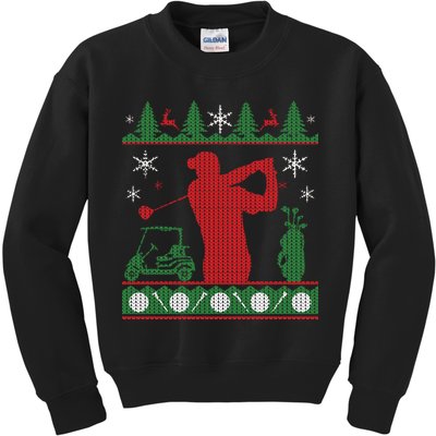 Golf Ugly Christmas Sweater Kids Sweatshirt