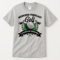 Golf Weekend Forecast Chance of Drinking Tall T-Shirt