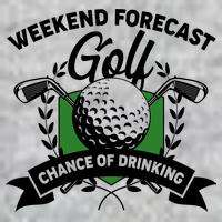 Golf Weekend Forecast Chance of Drinking Tall T-Shirt