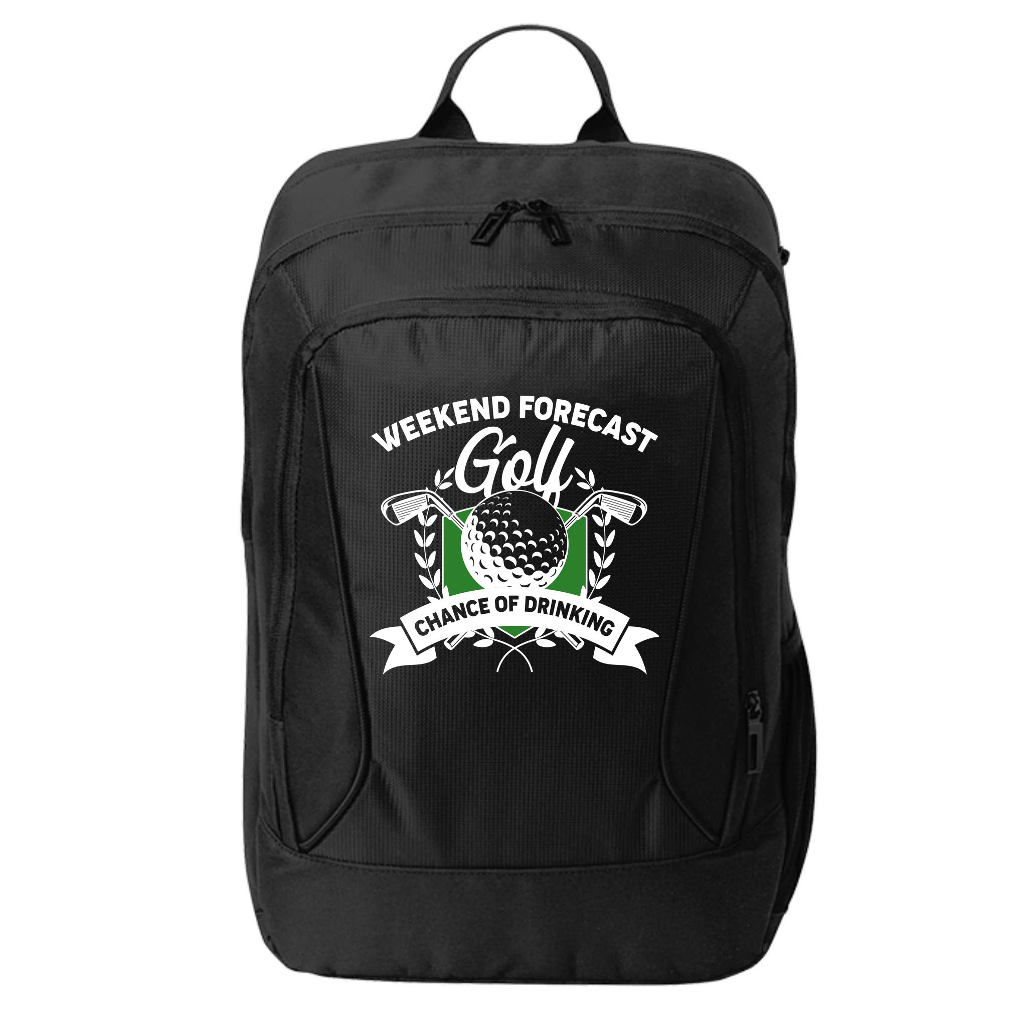 Golf Weekend Forecast Chance of Drinking City Backpack