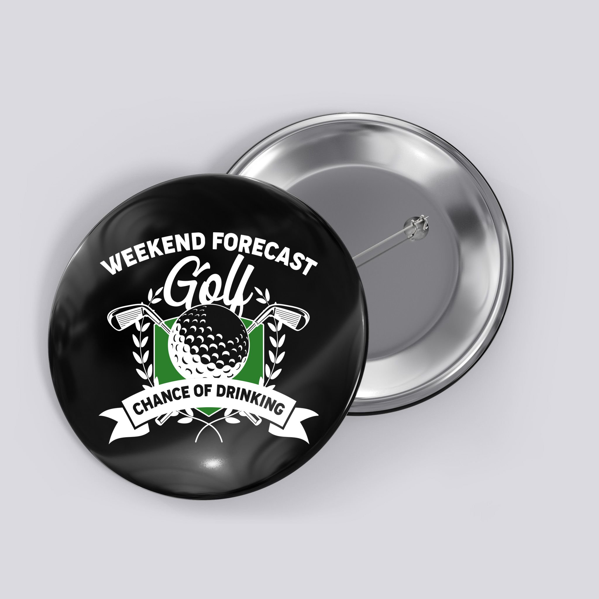 Golf Weekend Forecast Chance of Drinking Button
