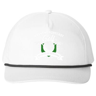 Golf Weekend Forecast Chance of Drinking Snapback Five-Panel Rope Hat