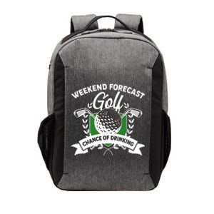 Golf Weekend Forecast Chance of Drinking Vector Backpack