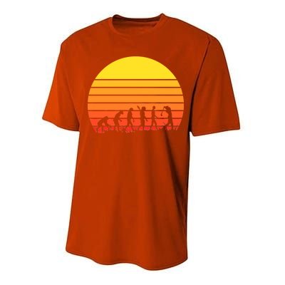 Golfer Evolution Sunset Performance Sprint T-Shirt