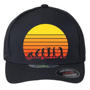 Golfer Evolution Sunset Flexfit Unipanel Trucker Cap