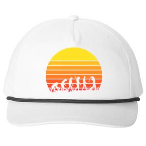 Golfer Evolution Sunset Snapback Five-Panel Rope Hat