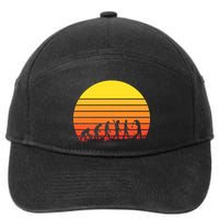 Golfer Evolution Sunset 7-Panel Snapback Hat
